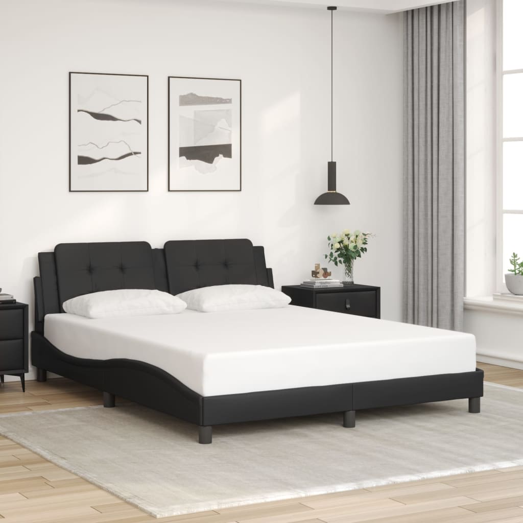 Bed Frame Without Mattress Faux Leather