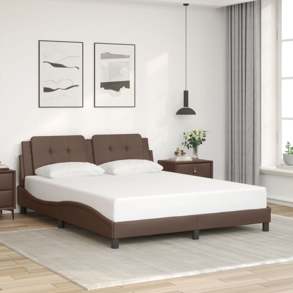 Bed Frame Without Mattress Faux Leather