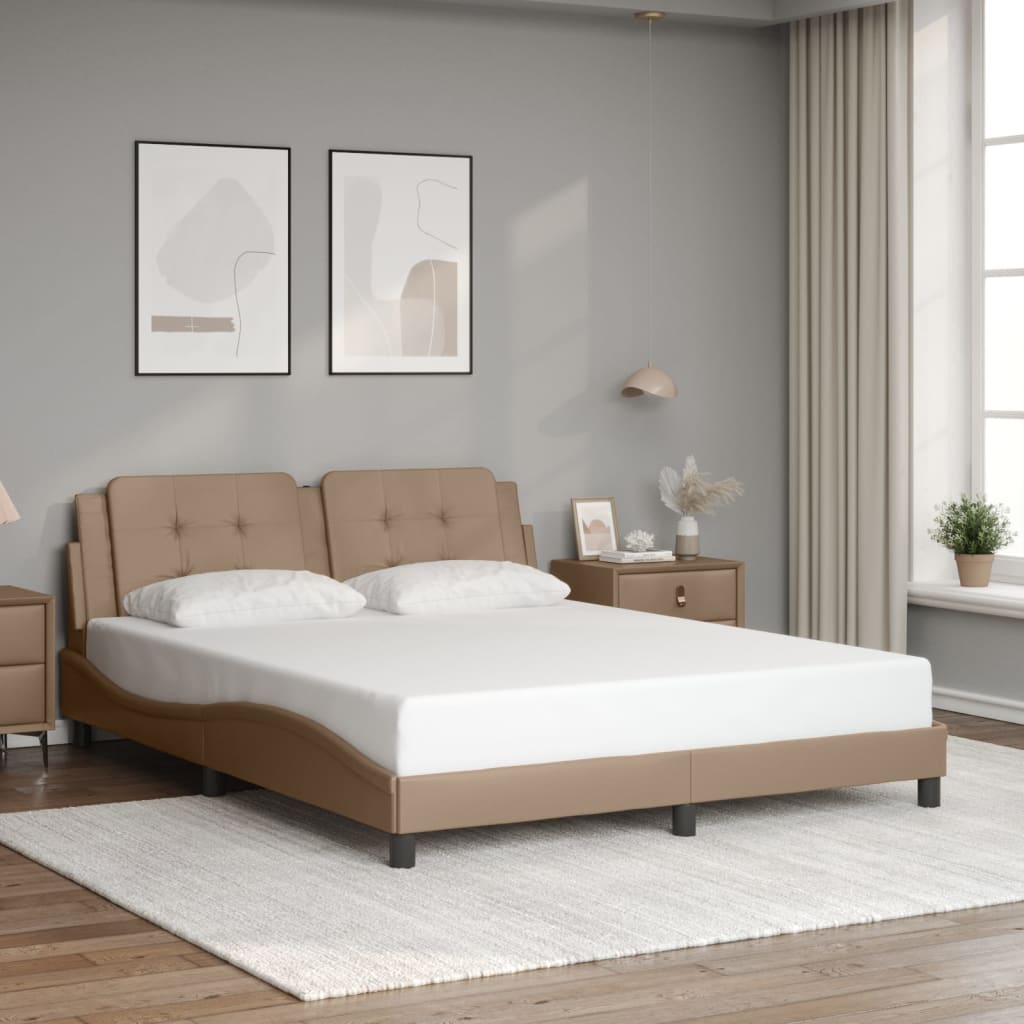 Bed Frame Without Mattress Faux Leather