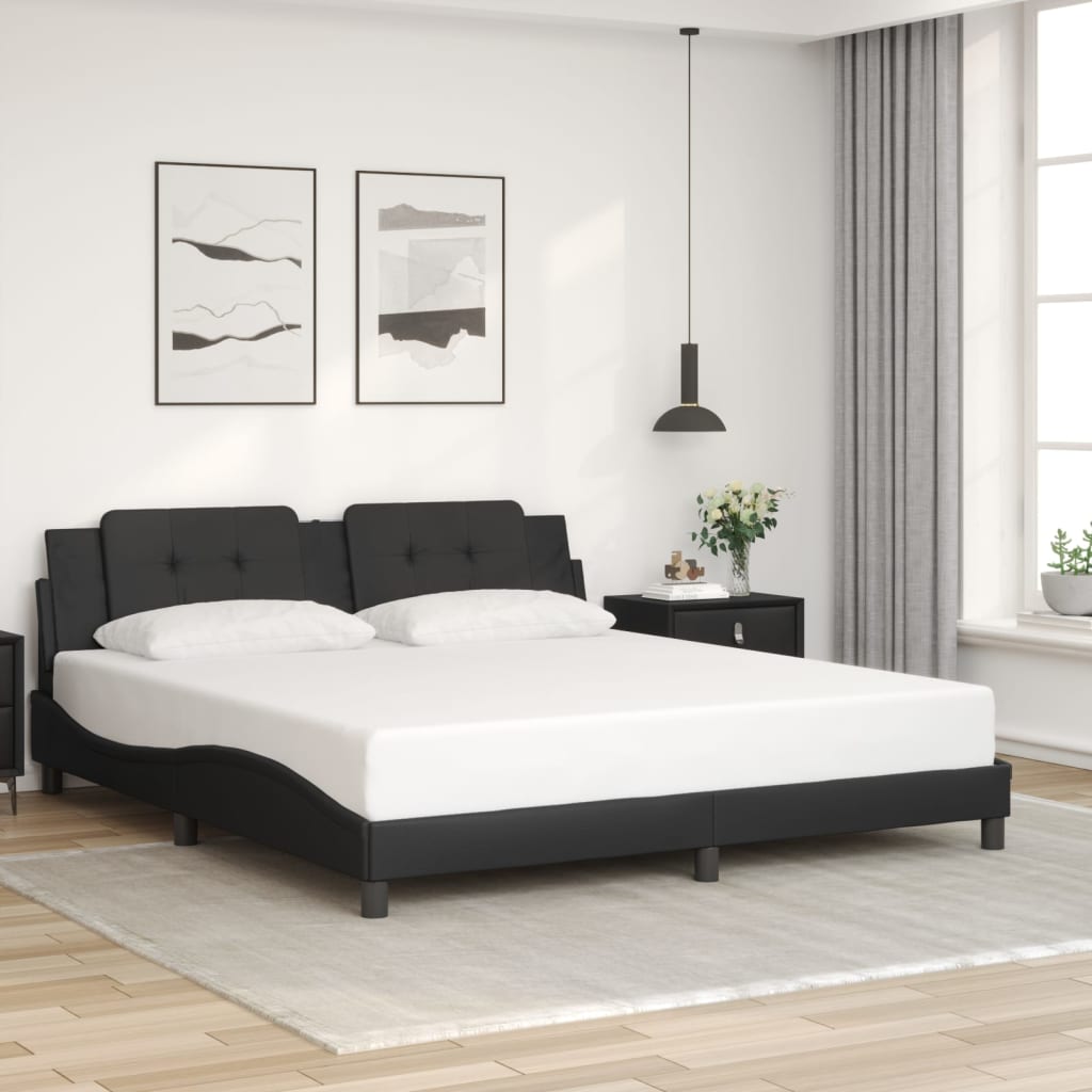 Bed Frame Without Mattress Faux Leather