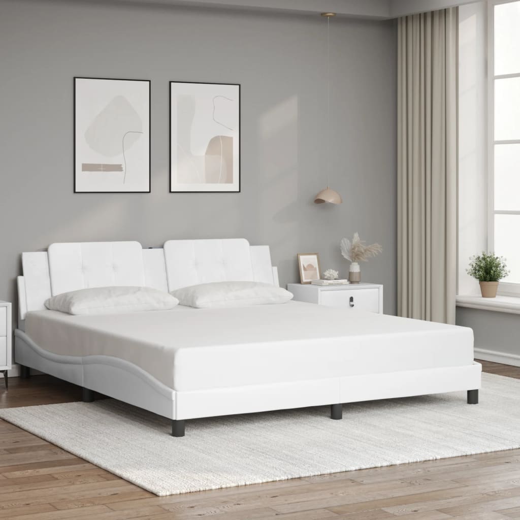 Bed Frame Without Mattress Faux Leather