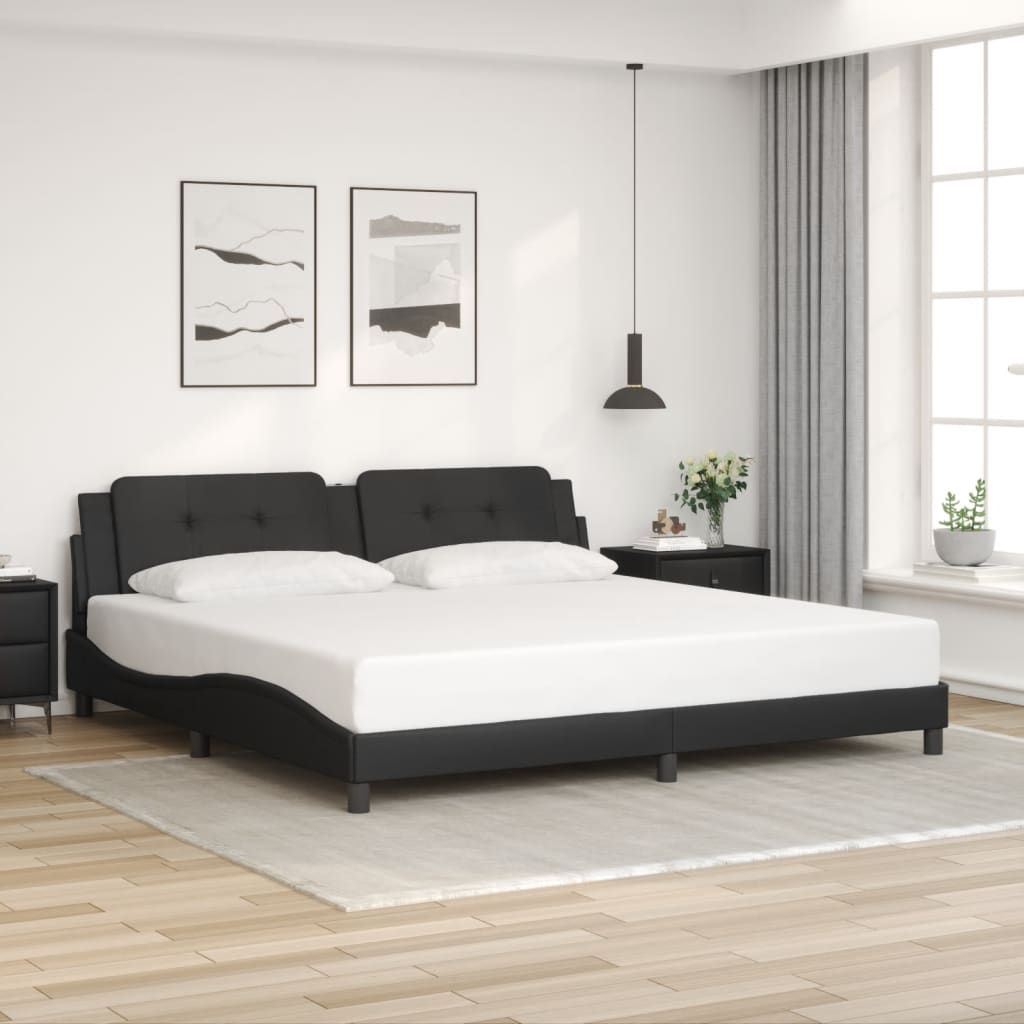 Bed Frame Without Mattress Faux Leather