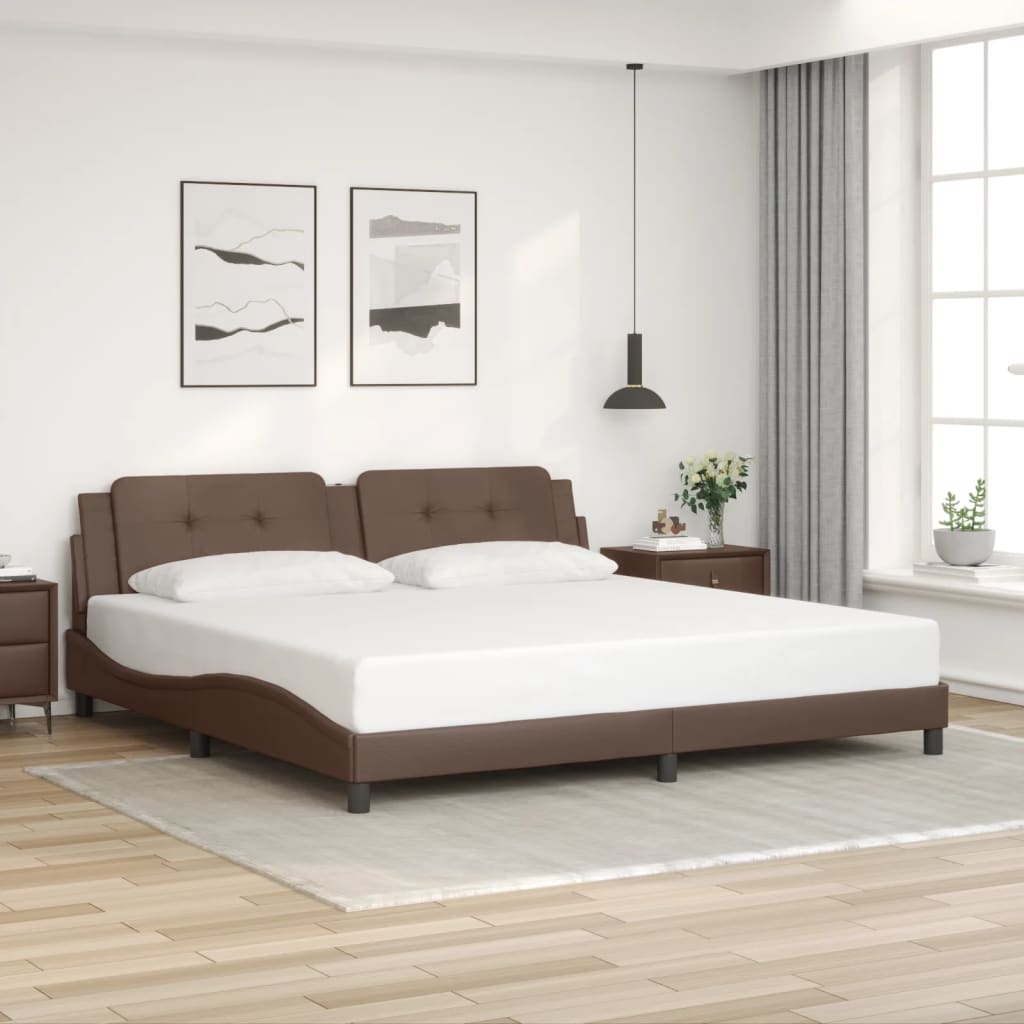 Bed Frame Without Mattress Faux Leather
