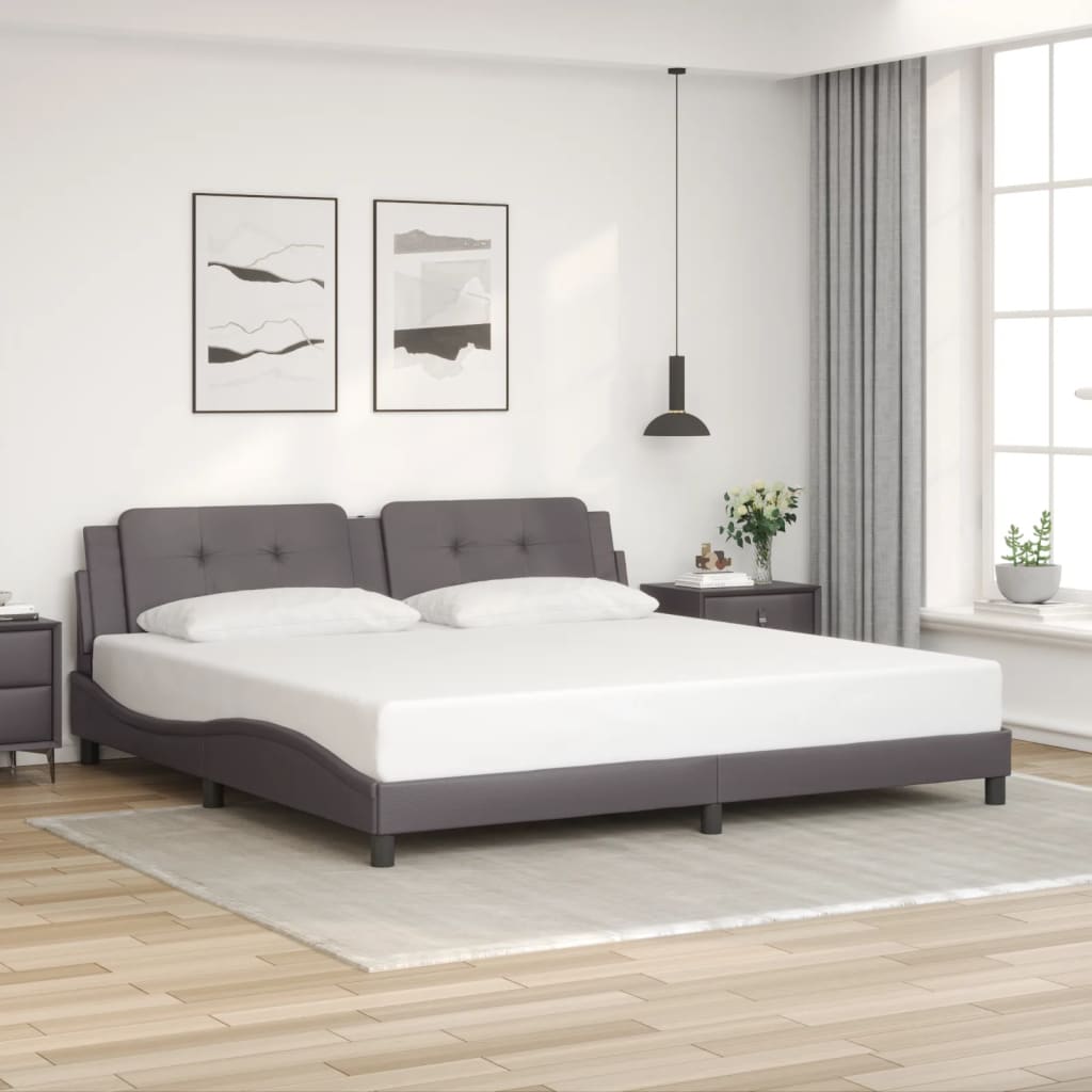 Bed Frame Without Mattress Faux Leather