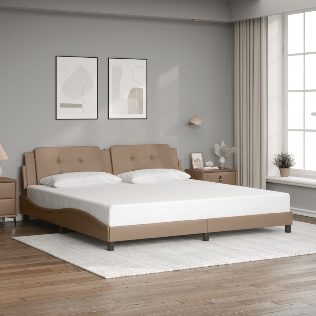Bed Frame Without Mattress Faux Leather