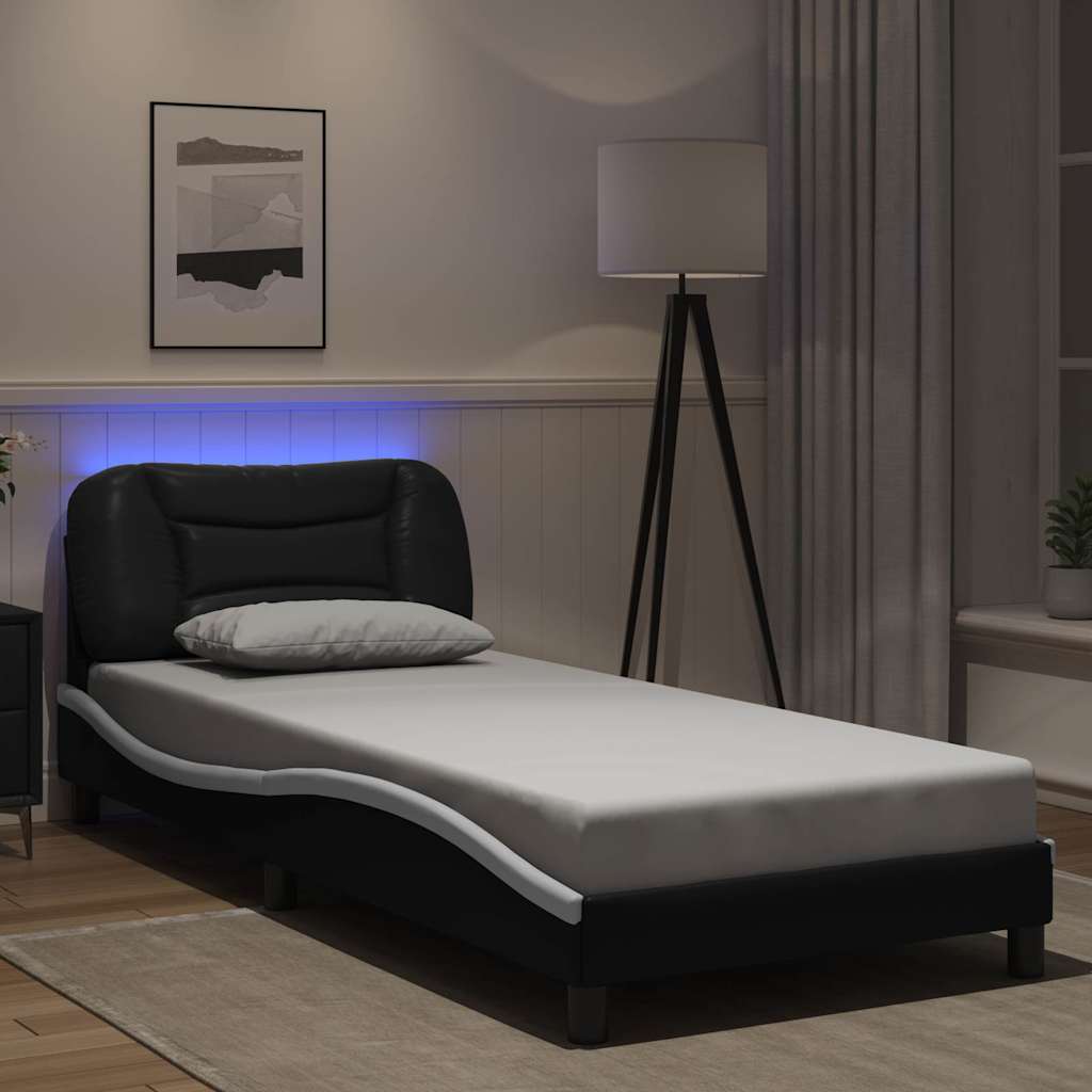 Bed Frame With Led Without Mattress "Hvar" Single
