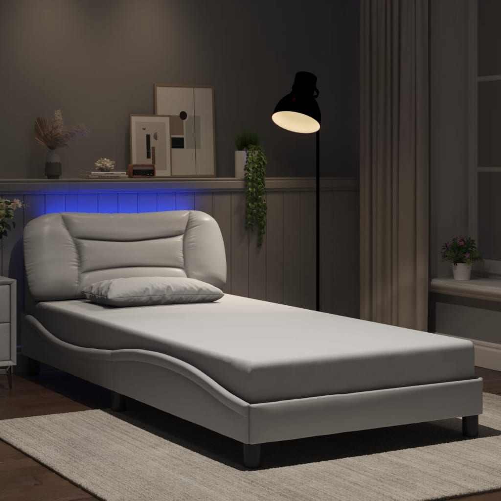 Bed Frame With Led Without Mattress "Hvar" Single
