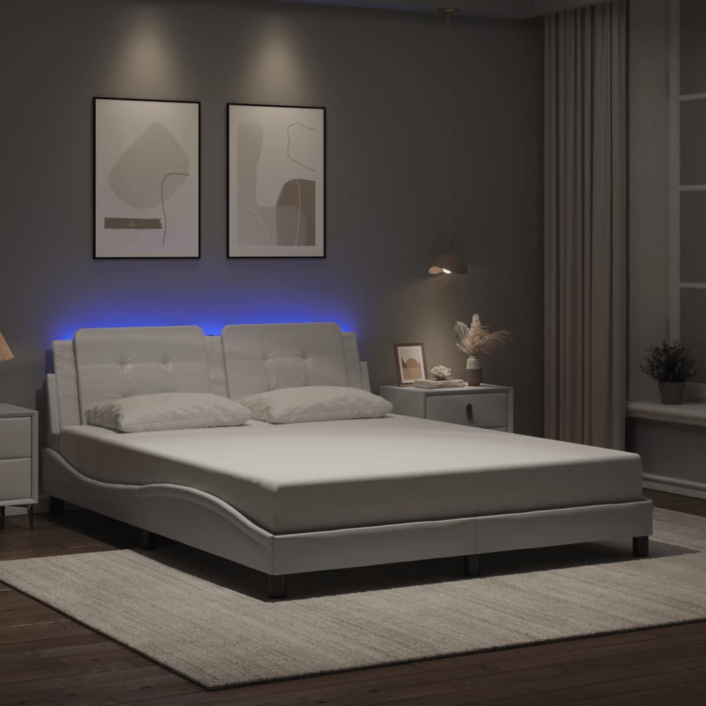 Bed Frame With Led Without Mattress