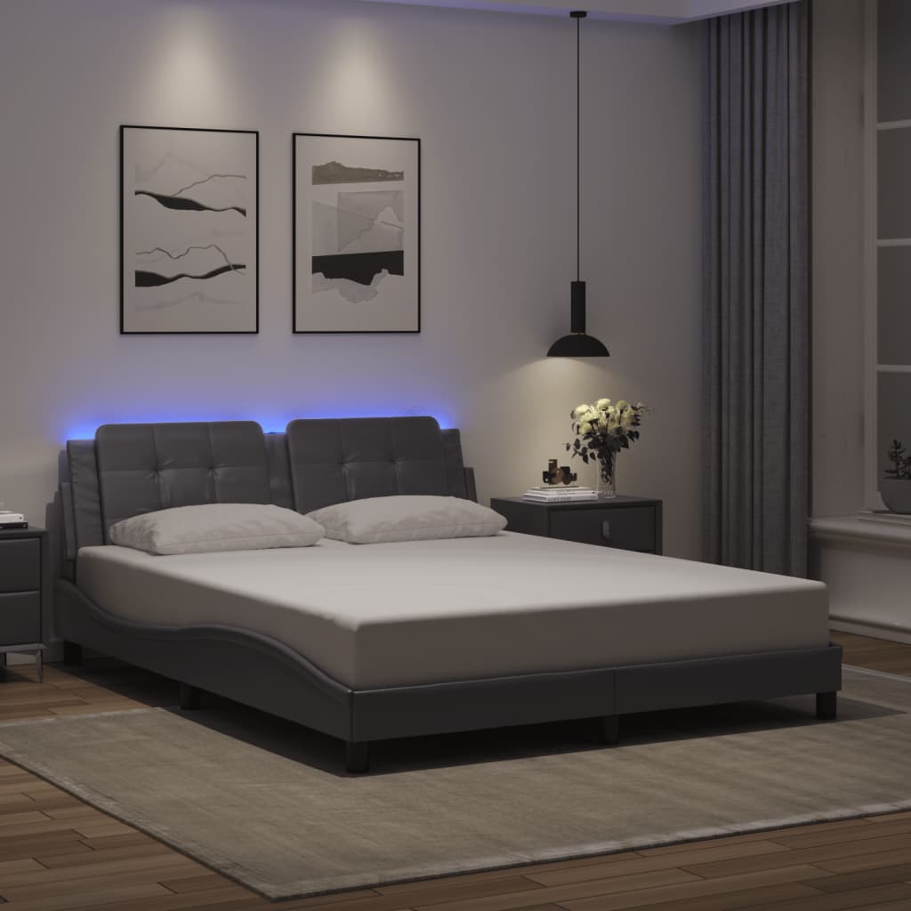 Bed Frame With Led Without Mattress