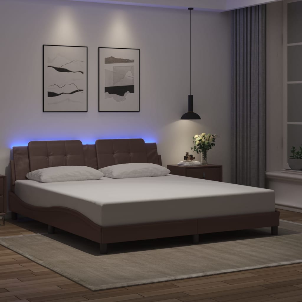 Bed Frame With Led Without Mattress
