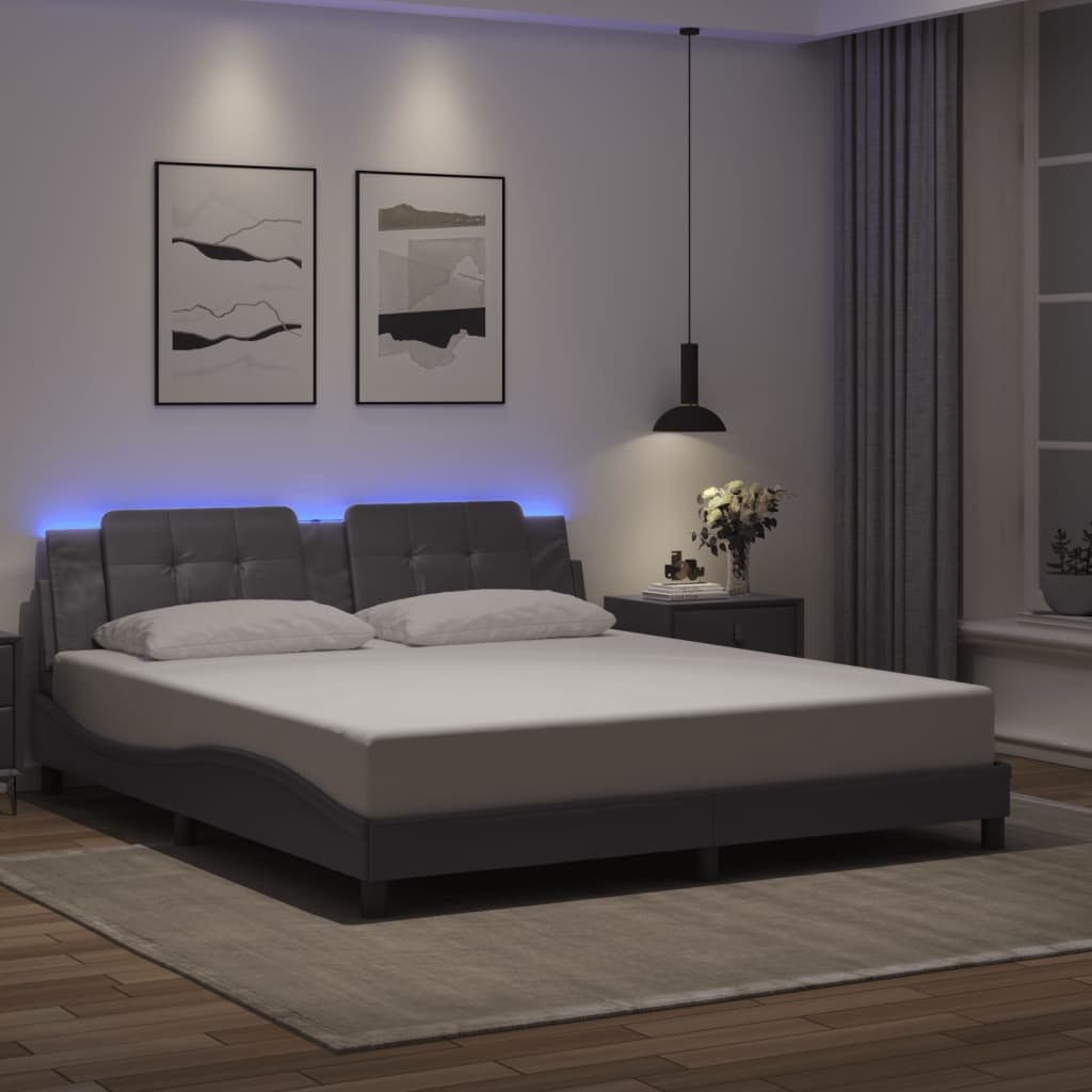 Bed Frame With Led Without Mattress