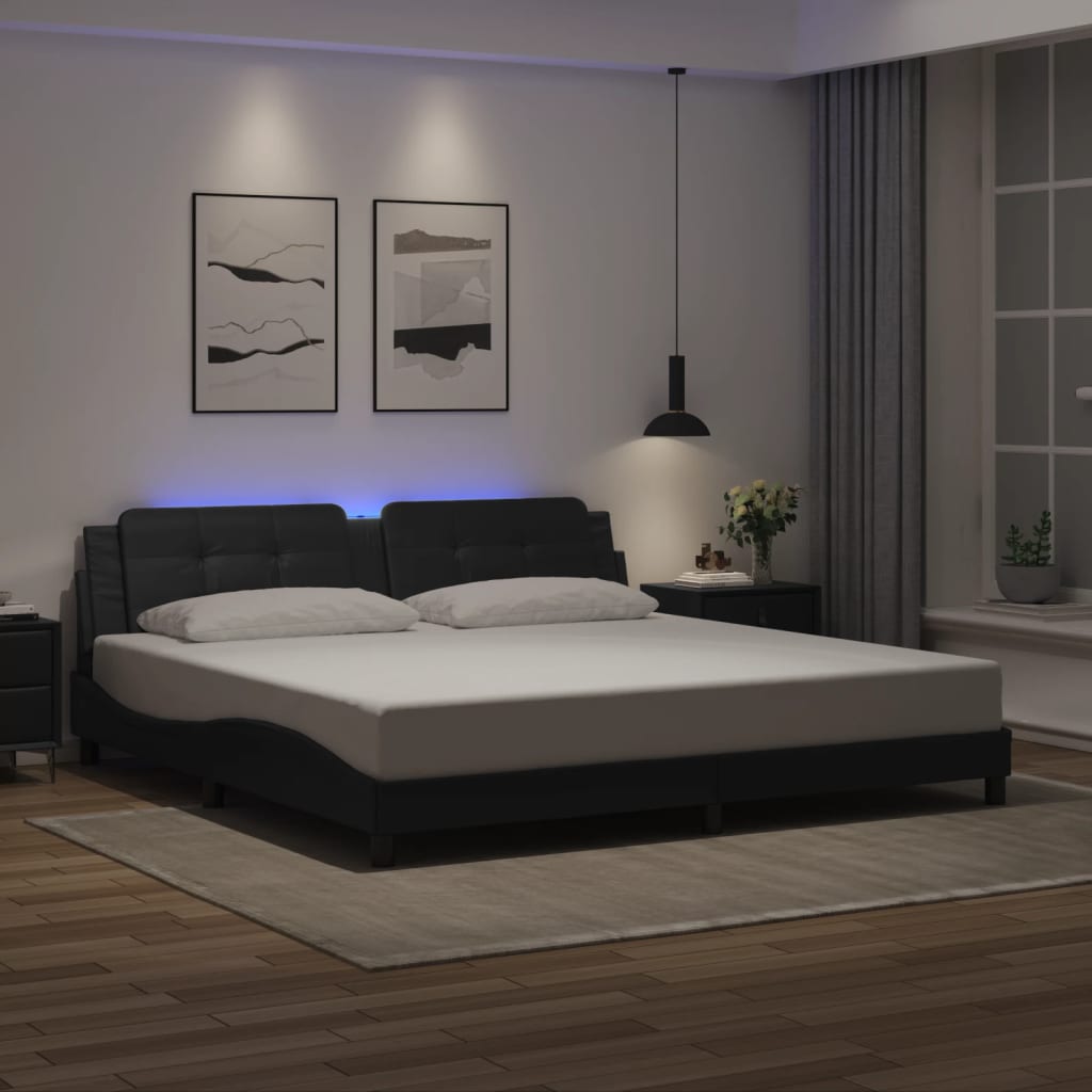 Bed Frame With Led Without Mattress