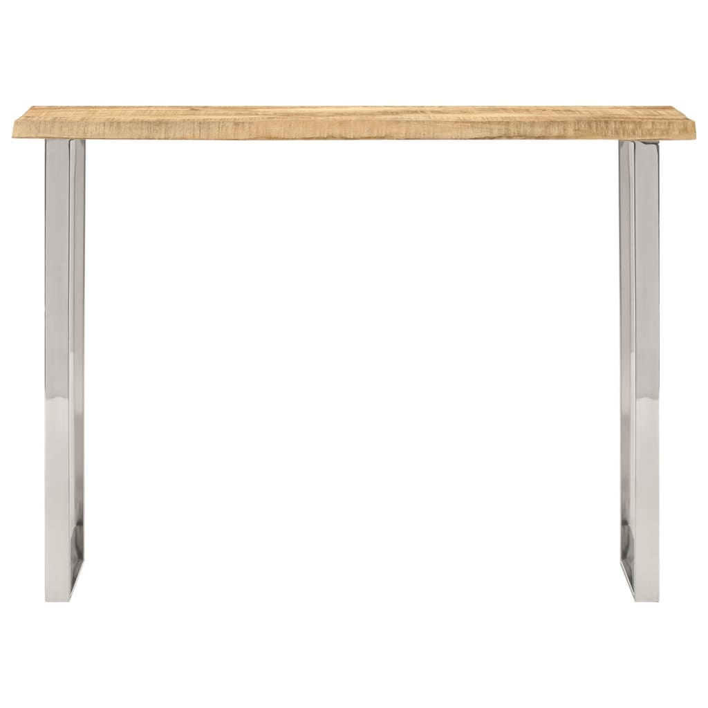 Console Table With Live Edge 105X33X76 Cm Solid Wood Mango