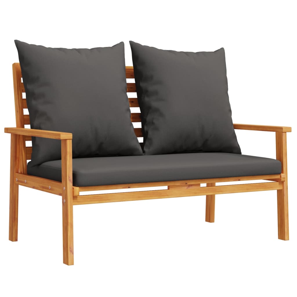 4 Piece Garden Lounge Set With Cushions Solid Wood Acacia