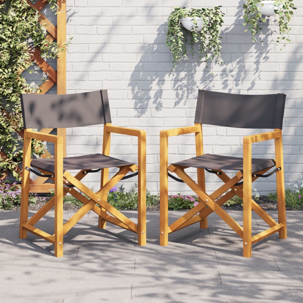 6 Piece Folding Garden Chairs Fabric