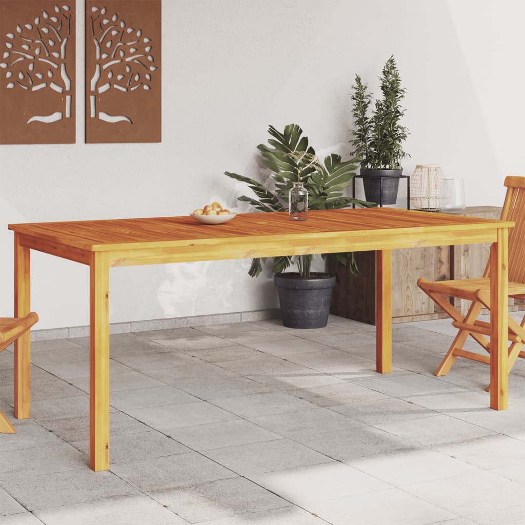 Garden Table Solid Acacia Wood