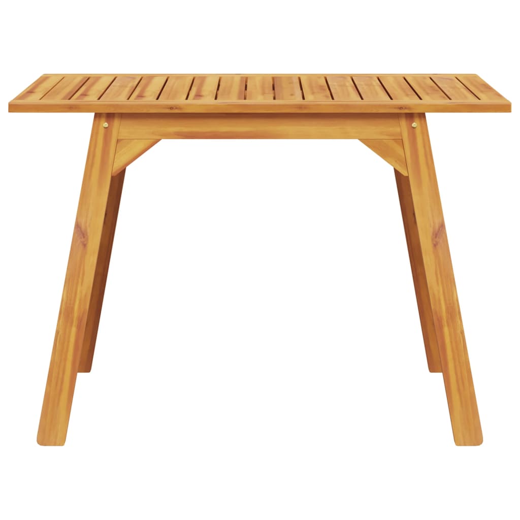Garden Dining Table 110X56X75 Cm Solid Wood Acacia