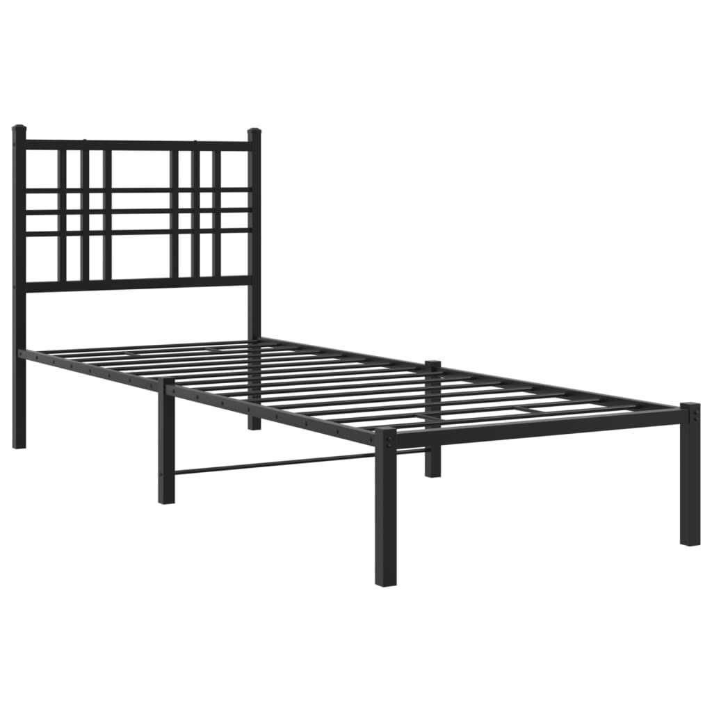 Metal Bed Frame Without Mattress 80X200Cm