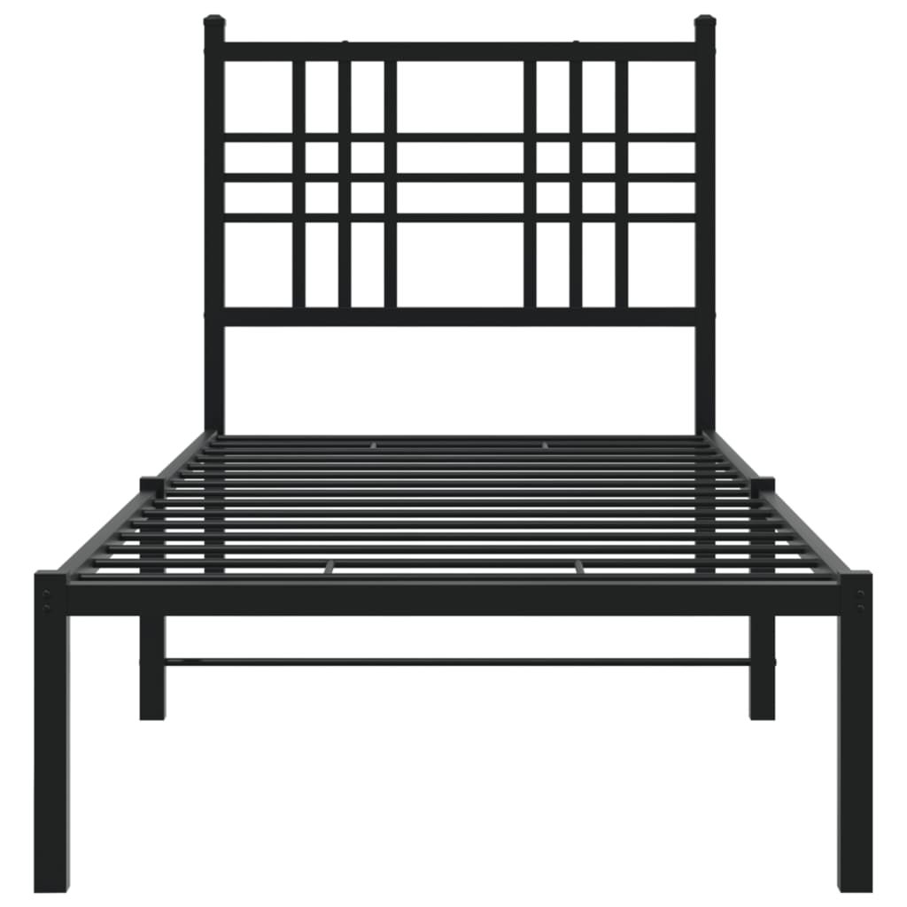 Metal Bed Frame Without Mattress 80X200Cm