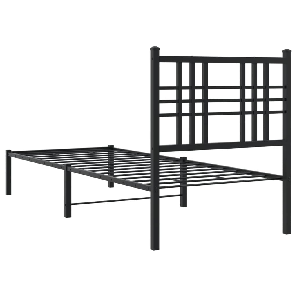 Metal Bed Frame Without Mattress 80X200Cm