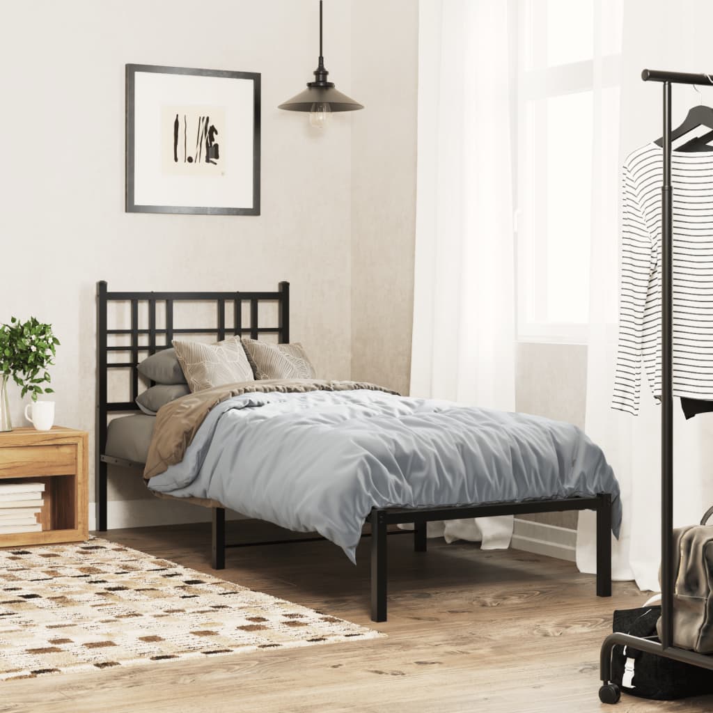 Metal Bed Frame Without Mattress 80X200Cm