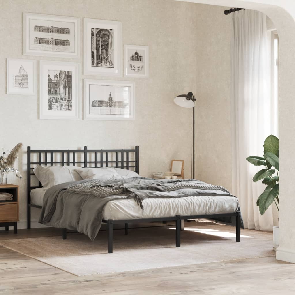 Metal Bed Frame Without Mattress 80X200Cm