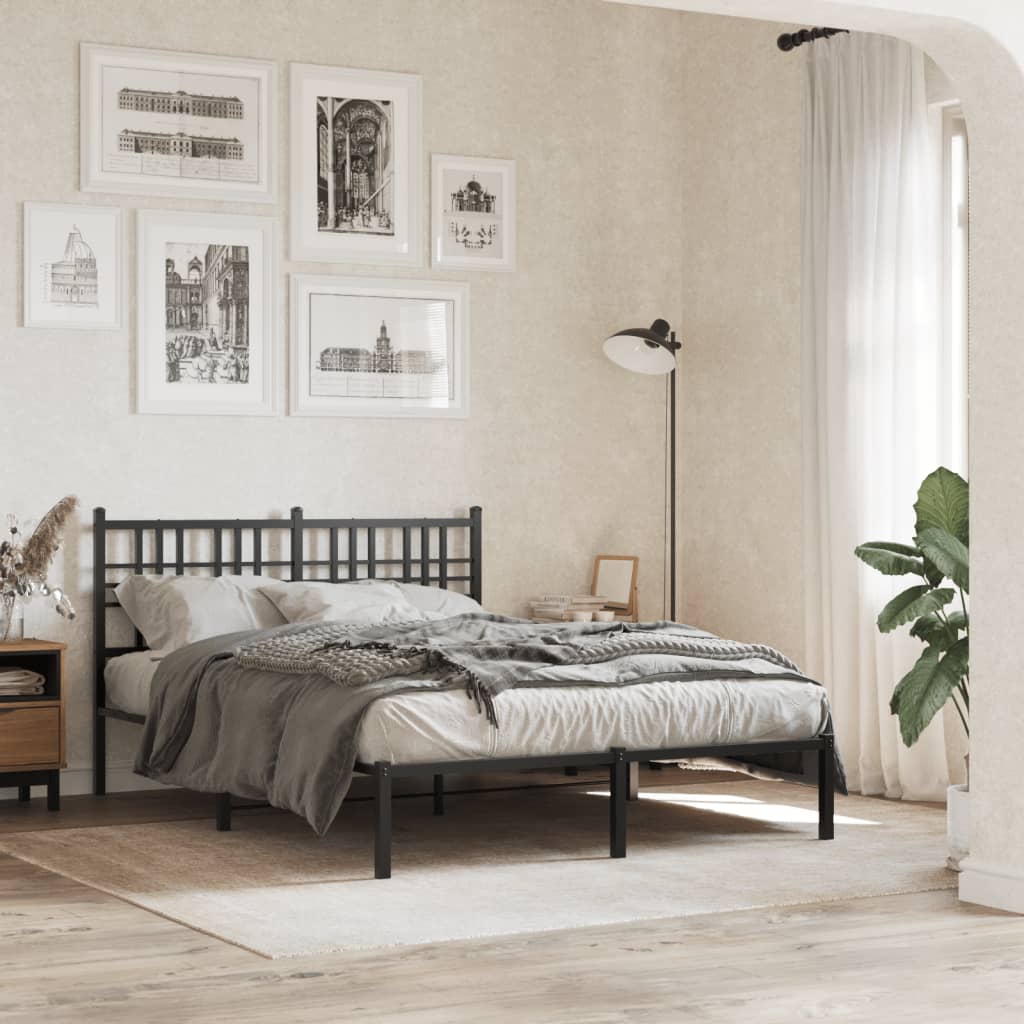Metal Bed Frame Without Mattress 80X200Cm