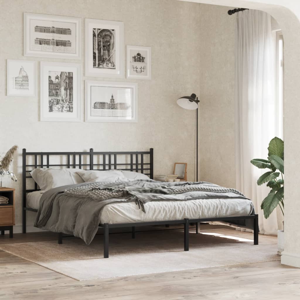 Metal Bed Frame Without Mattress 80X200Cm