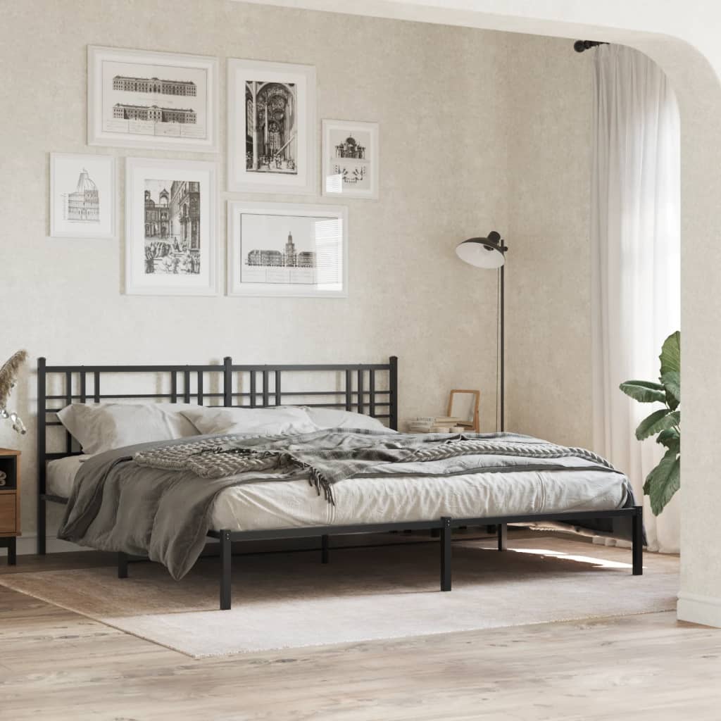Metal Bed Frame Without Mattress 80X200Cm