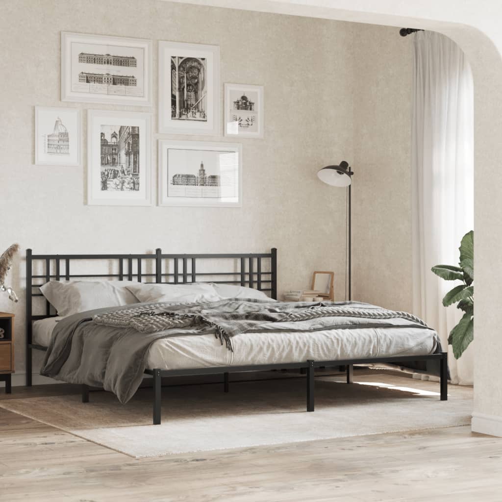 Metal Bed Frame Without Mattress 80X200Cm