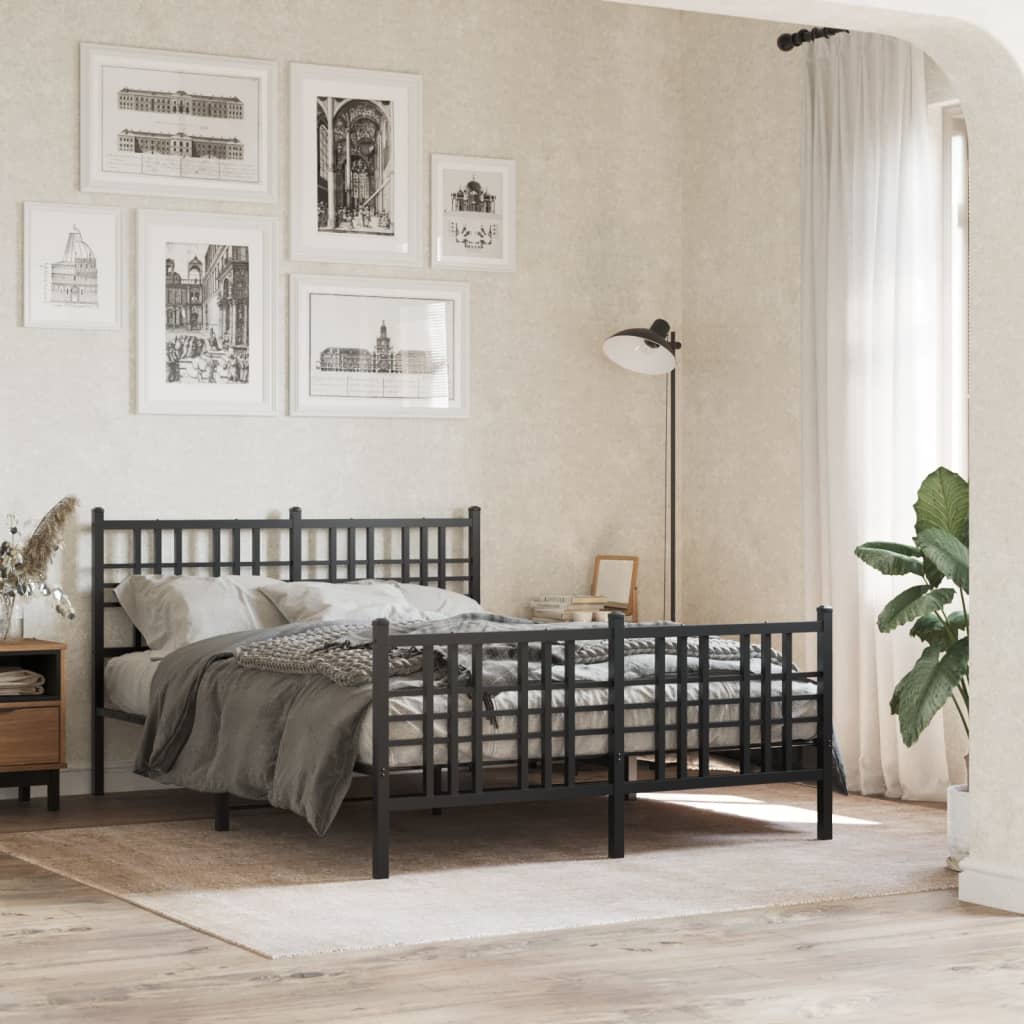 Metal Bed Frame Without Mattress 80X200Cm