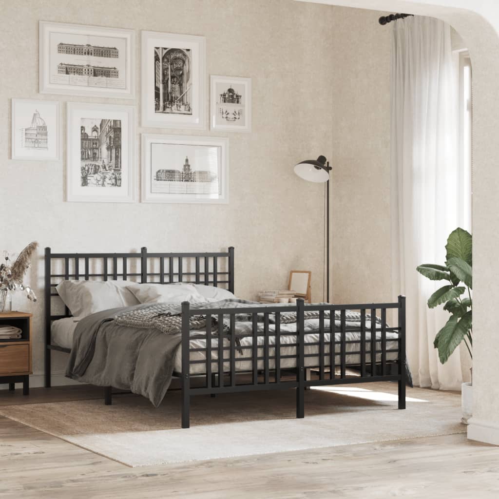 Metal Bed Frame Without Mattress 80X200Cm