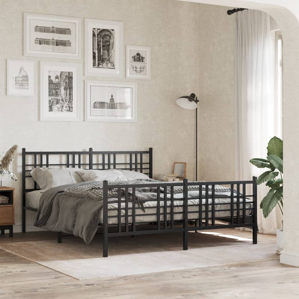 Metal Bed Frame Without Mattress 80X200Cm