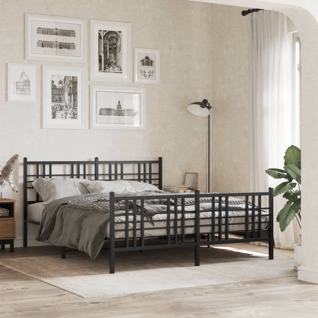 Metal Bed Frame Without Mattress 80X200Cm