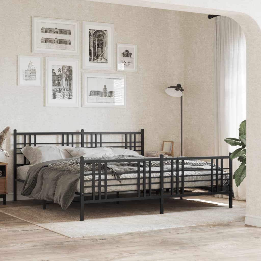 Metal Bed Frame Without Mattress 80X200Cm