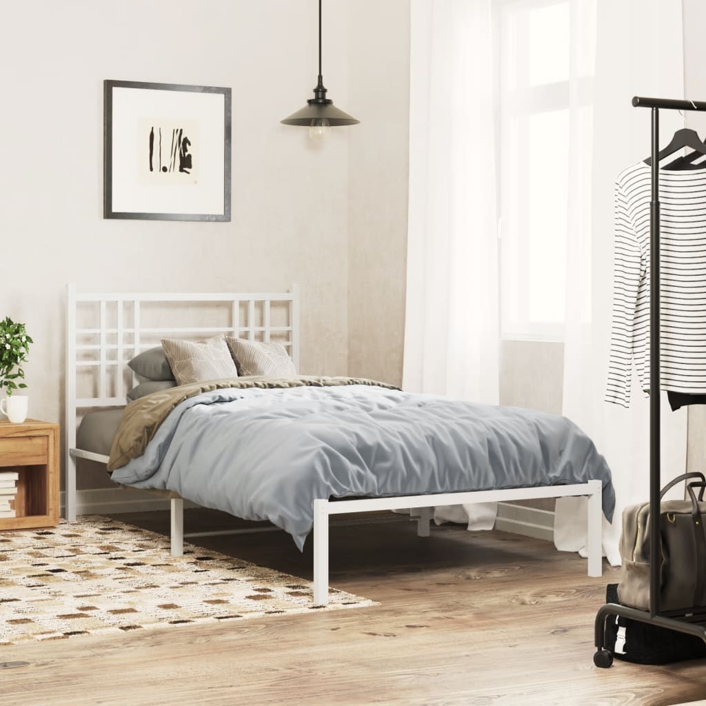 Metal Bed Frame Without Mattress 80X200Cm