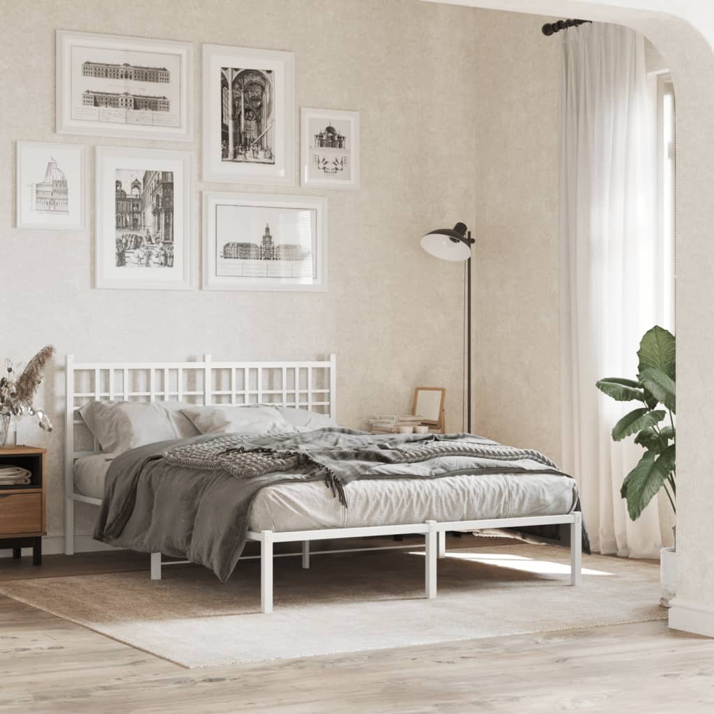 Metal Bed Frame Without Mattress 80X200Cm
