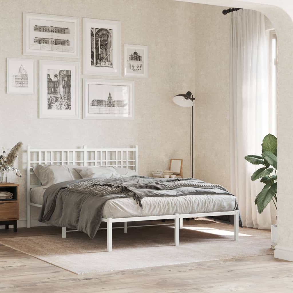 Metal Bed Frame Without Mattress 80X200Cm