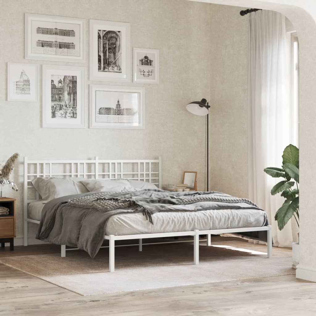 Metal Bed Frame Without Mattress 80X200Cm
