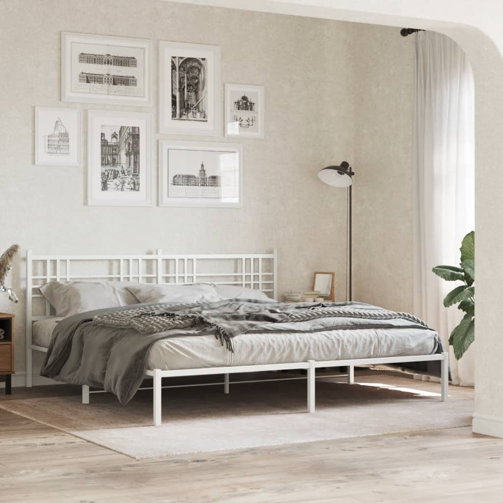 Metal Bed Frame Without Mattress 80X200Cm