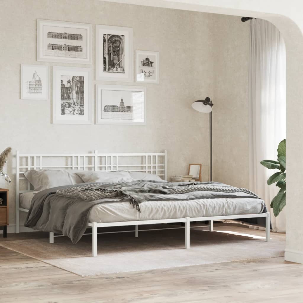 Metal Bed Frame Without Mattress 80X200Cm