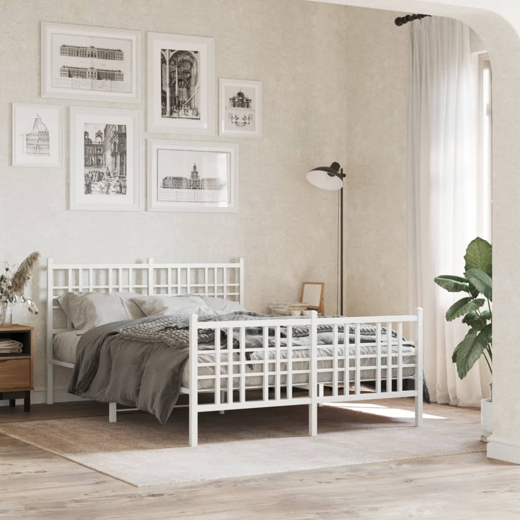 Metal Bed Frame Without Mattress 80X200Cm