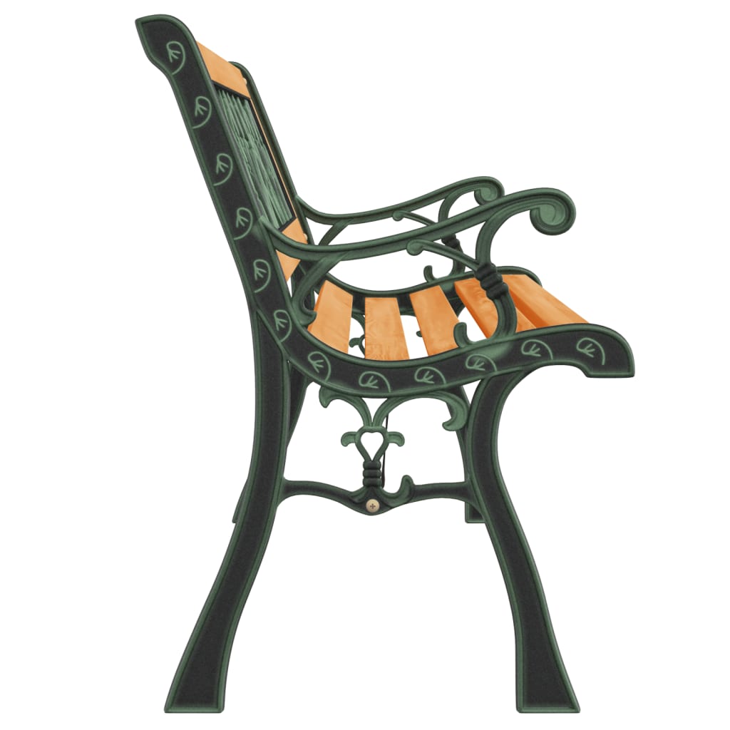 Garden Bench 116 Cm Solid Wood Fir And Steel