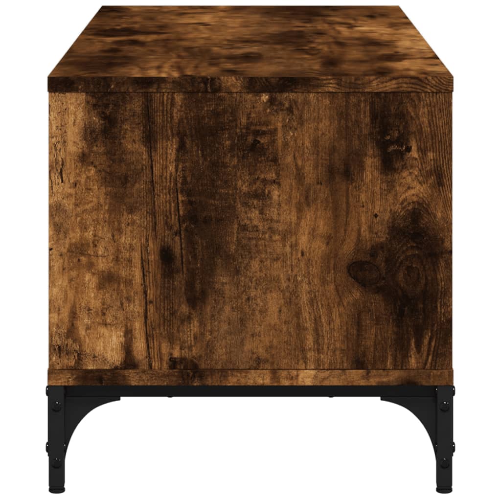 Tv Cabinet 102X40X41 Cm Engineered Wood And Powder-Coated Steel