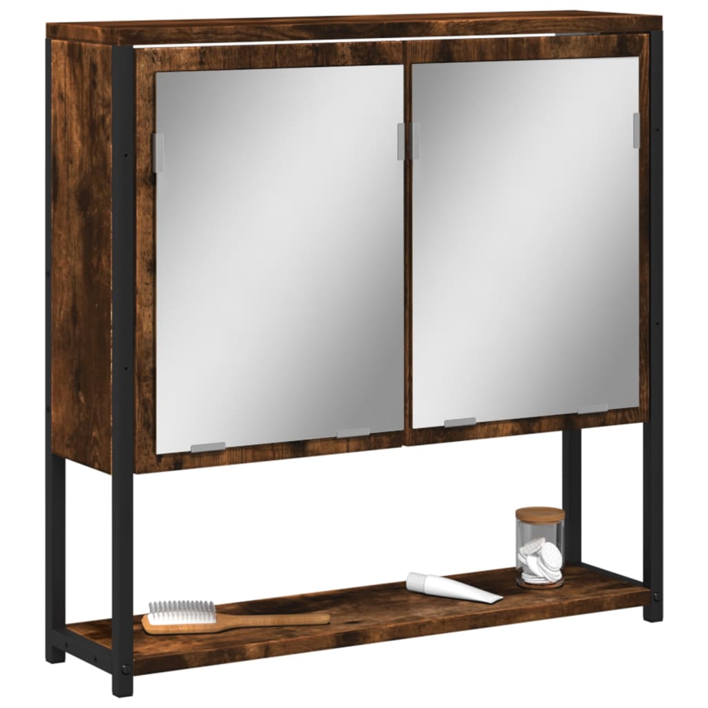 Bathroom Mirror Cabinet 60X16X60 Cm Engineered Wood