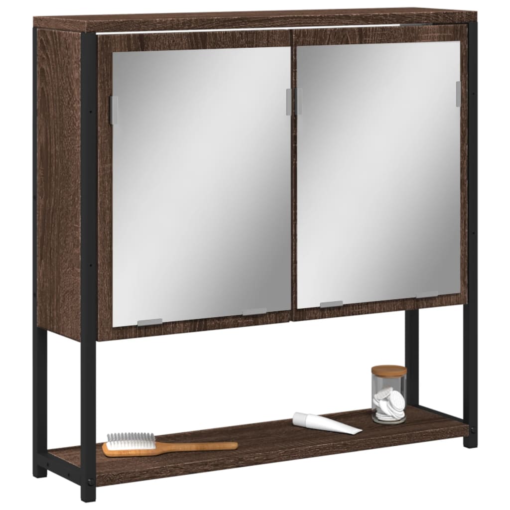 Bathroom Mirror Cabinet 60X16X60 Cm Engineered Wood