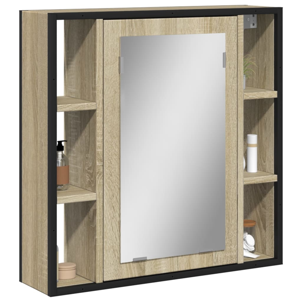 Bathroom Mirror Cabinet 60X16X60 Cm Engineered Wood