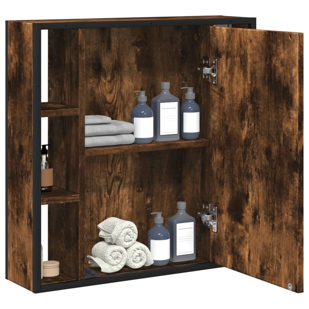 Bathroom Mirror Cabinet 60X16X60 Cm Engineered Wood