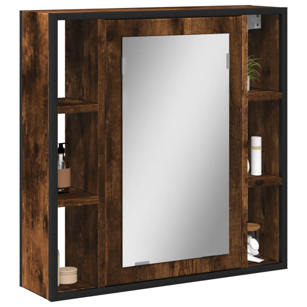 Bathroom Mirror Cabinet 60X16X60 Cm Engineered Wood