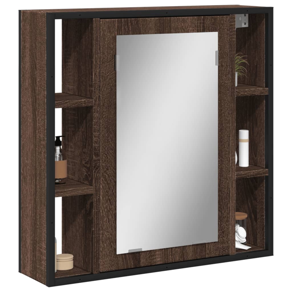 Bathroom Mirror Cabinet 60X16X60 Cm Engineered Wood